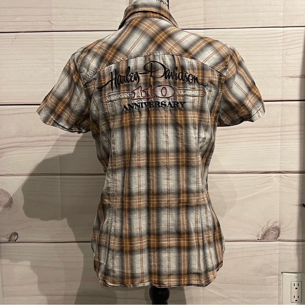 Harley Davidson button up - Picture 2 of 5